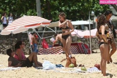 Troian Bellisario [ troian-bellisario ] - It is SO hot out! I just had to untie my little dress and show you my