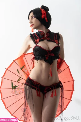 MorganaCosplay - Double pumps, nose exhales in my crop top & panties… you like?