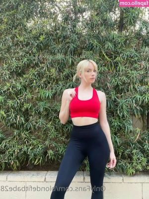 blondefitbabe28 - Gym was successfully sweaty  panties are soaked  Finished up with