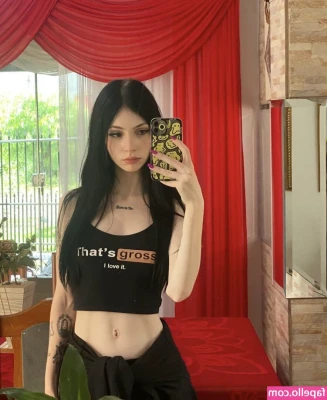 Dontactstupid_ [ dontactstupid ] - Trying on pink lingerie, stockings and heels
