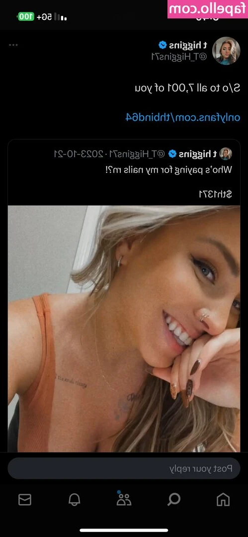 Taylor Higgins [ taylor-higgins ] - This one’s for my feet guys on here🥰