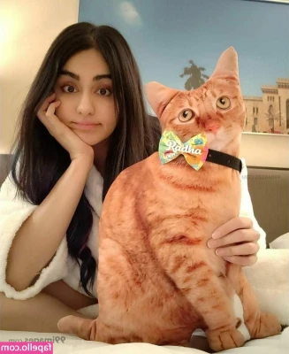 Adah Sharma [ adah-sharma ] - Getting ready to get my cock sucked by @kylielebeau before bed. I