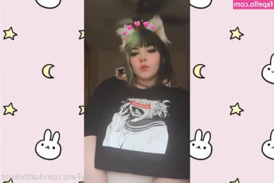 KatTheKunt - Twerking on this black dildo