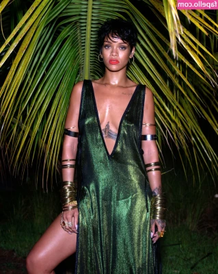 Rihanna - Left the socks on. Thought they were a cute vibe 😝