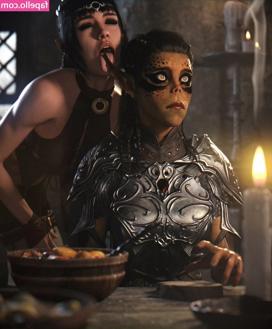 Baldur's Gate Porn [ baldur-s-gate-porn ] - Screen shot from the foot cuck clip