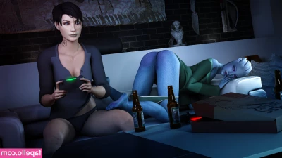 Mass Effect [ mass-effect ] - Hot butt plug insertion