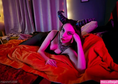 witchrosen - "Foot tease and fingering"  Do you love this burgundy pedicure as