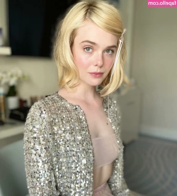 Elle Fanning [ elle-fanning ] - My breasts love the way their nipples are licked  especially when