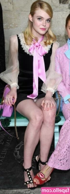 Elle Fanning [ elle-fanning ] - Outdoor sun on break while the weather is still nice  Won t you be my