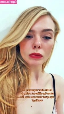 Elle Fanning [ elle-fanning ] - You come to home after work and I'm waiting for you like this wide