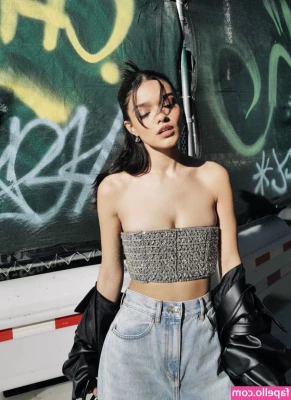 Rachel Zegler [ rachel-zegler ] - It was damn hot in the shower room  Anyway I love this red on red look