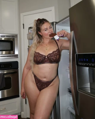 Iskra Lawrence [ iskra-lawrence ] - Trying healthier toys! Sometimes one doesn't know where the rubber