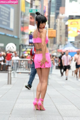 Bai Ling [ bai-ling ] - The lights at the red carpet are flashing in my eyes. I feel like
