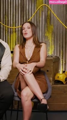 Millie Bobby Brown [ millie-bobby-brown-1 ] - Sexy tight grey leggings. Arse worship xxx