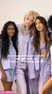 Millie Bobby Brown [ millie-bobby-brown-1 ] - AB240922 Weekend gift My new sexy purple dress Its so hot🥵🥵🥵