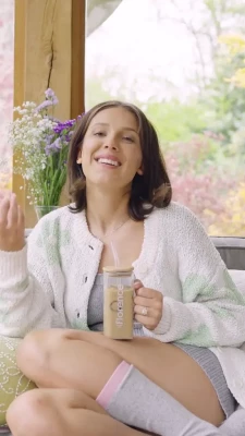Millie Bobby Brown [ millie-bobby-brown-1 ] - POV: you come home to a piggy on your bed, and you can’t help