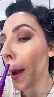 Whitney Cummings [ whitney-cummings ] - About to go on stage  can I sit on your lap
