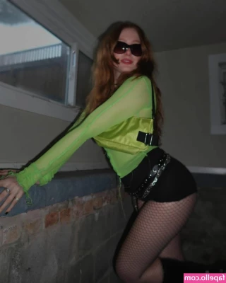 Madeline Ford [ madeline-ford ] - Shower beer  Porch Rocker  to start the day  Cute little tennis skirt