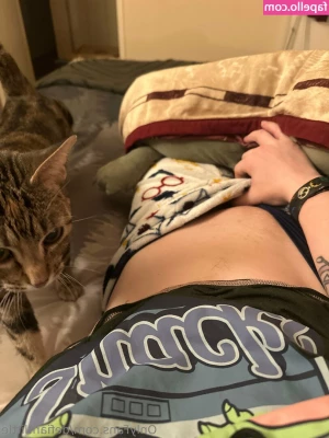 defiantlittle - Tried this little itty bitty bikini on before I got bigger boobs!