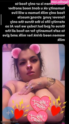 milkmomlove - Just a little taste for Titty Tuesday morning 😈