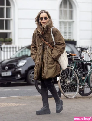 Emilia Clarke [ emilia-clarke ] - Let's stretch these legs. Mind to watch in case I need any help?