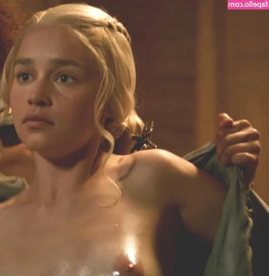 Emilia Clarke [ emilia-clarke ] - Just some play time  so sensitive today