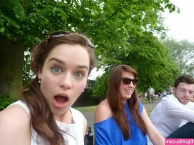 Emilia Clarke [ emilia-clarke ] - S/o classmate Brian & B Diddy 🎓 slow motion Titty Bounce