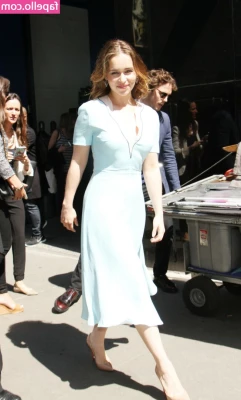 Emilia Clarke [ emilia-clarke ] - Surrounded by beta boys  as long as they know their place and stay on