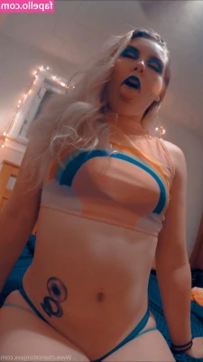 chancetonjaxx - Backstage video  -  red christmas dress