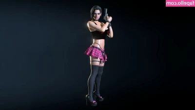 Resident Evil [ resident-evil ] - Most léptem ki a forró zuhany alól 🥵🔥 💋👣💙💧.
