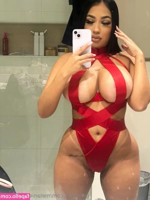 Melanieontheriver - Teasing You a little with my giant breast & hard nipples before