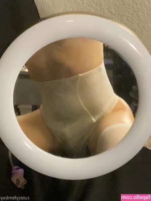 cutesyfemboy - Just a few pics with my face done and titties out