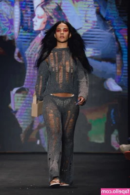 Bella Campos [ bella-campos ] - Keeping this one short   It s a super slutty tight lace outfit 