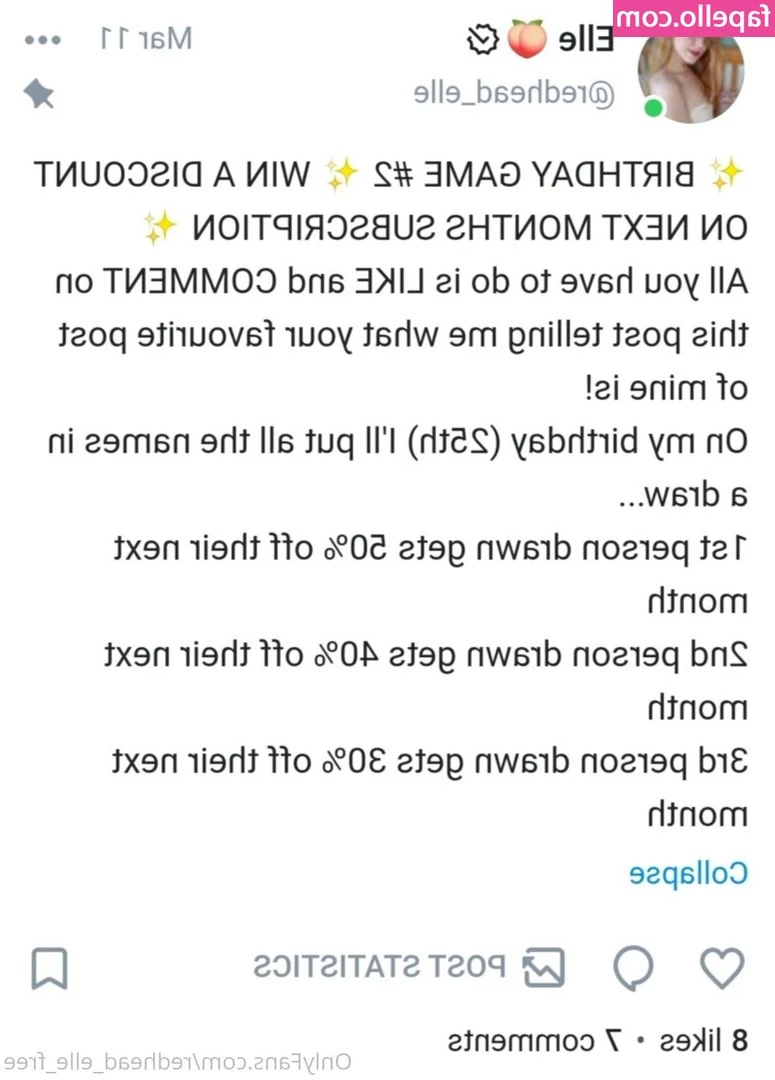 redhead_elle_free [ redhead-elle-free ] - hola bbs feliz domingo seguimos con el diario de una vida deprimida y