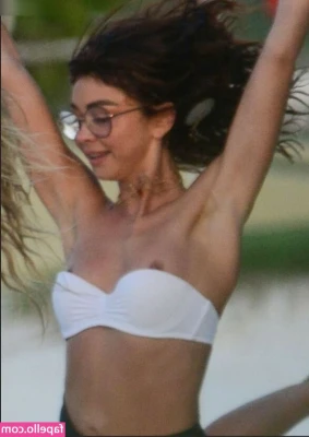 Sarah Hyland [ sarah-hyland ] - In case you wanted to see the tan lines from the back... part 1