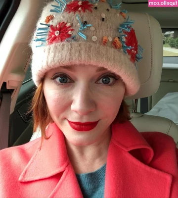 Christina Hendricks [ christina-hendricks ] - Imagine me swinging on that with my legs hanging over my feet swaying