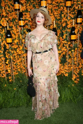 Christina Hendricks [ christina-hendricks ] - self worship video in cupless latex dress, incoming