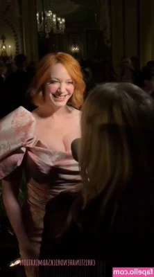 Christina Hendricks [ christina-hendricks ] - Who likes the new colourful jock 😍