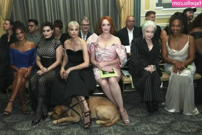 Christina Hendricks [ christina-hendricks ] - Looks like the pool boy has been working out. And he know how to