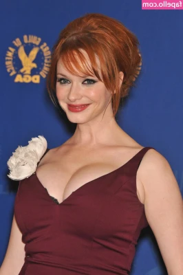 Christina Hendricks [ christina-hendricks ] - Titty Tuesday tease. DM me if you want to see more 😜