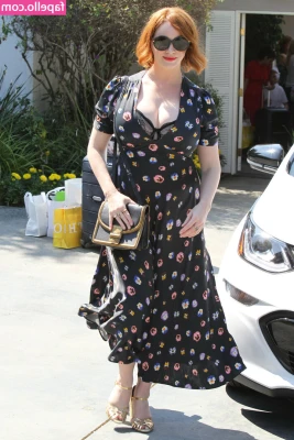 Christina Hendricks [ christina-hendricks ] - On the 6 th day of Christmas. Also happy hump day. ‘Jock’ing