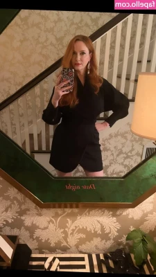 Christina Hendricks [ christina-hendricks ] - Wonder what I’m thinking about 😏