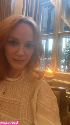 Christina Hendricks [ christina-hendricks ] - Daddy just gave me a big cream pie but I wanted a facial too…I’m