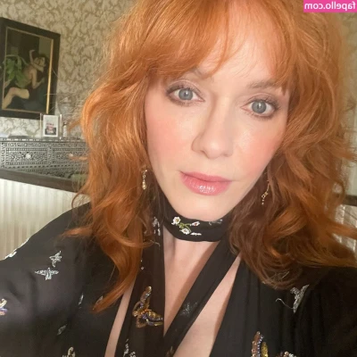Christina Hendricks [ christina-hendricks ] - In the process of filming🤭