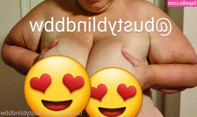 bustyblindbbw - Ruined my make up, such a messy girl😜