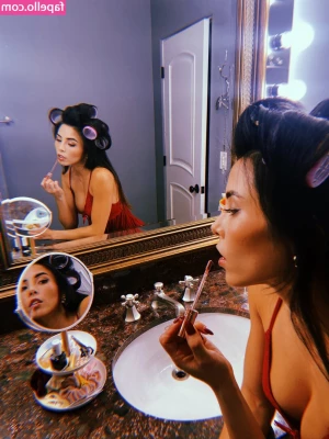 Anna Akana [ anna-akana ] - Just hanging out! Ready to watch a scary movie!