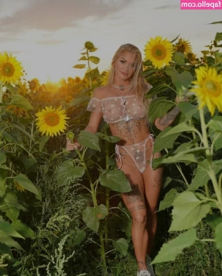 Inkedbody - Just topless  only black lace panties on