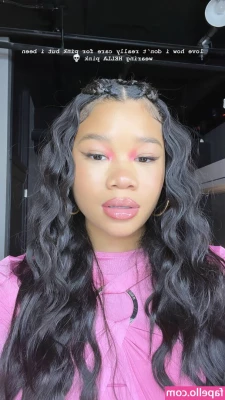 Storm Reid [ storm-reid ] - What is your favorite color on me baby