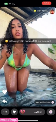 Queen Naija [ queen-naija ] - Some of my sexy red lace