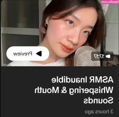 Lin ASMR [ lin-asmr ] - Was planning a video today but got alittle to excited in the shower  